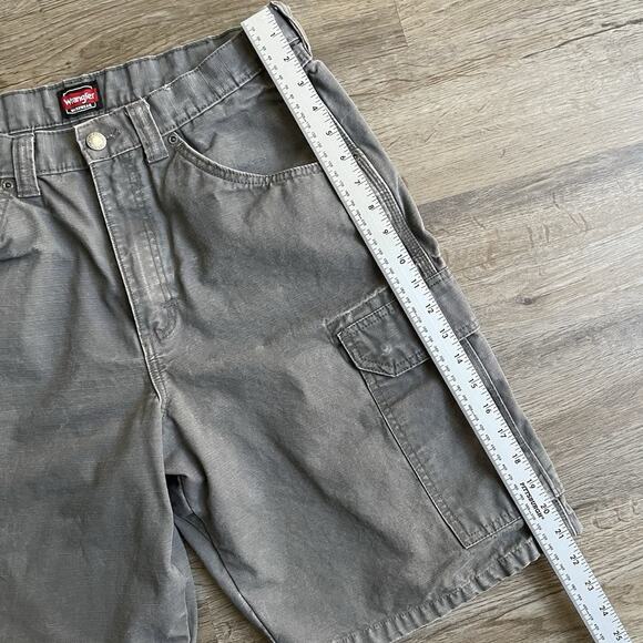 Wrangler Workwear Cargo Shorts Ranger Relaxed Fit Utility Carpenter Y2K Size 34 - Picture 4 of 11